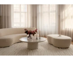 Sleepo Collection Moon 4-sits Soffa Bouclé Beige 240cm