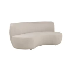 Sleepo Collection Moon 3-sits Soffa Velvet Greige 190cm