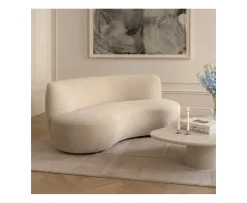 Sleepo Collection Moon 3-sits Soffa Velvet Greige 190cm