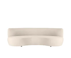 Sleepo Collection Moon 4-sits Soffa Velvet Greige 240cm