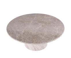 Sleepo Collection Nicola Soffbord Marmor Greige Ø110