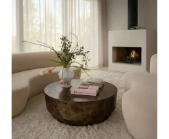 Sleepo Collection Poppy Soffbord Brunbetsad Poppel Ø100