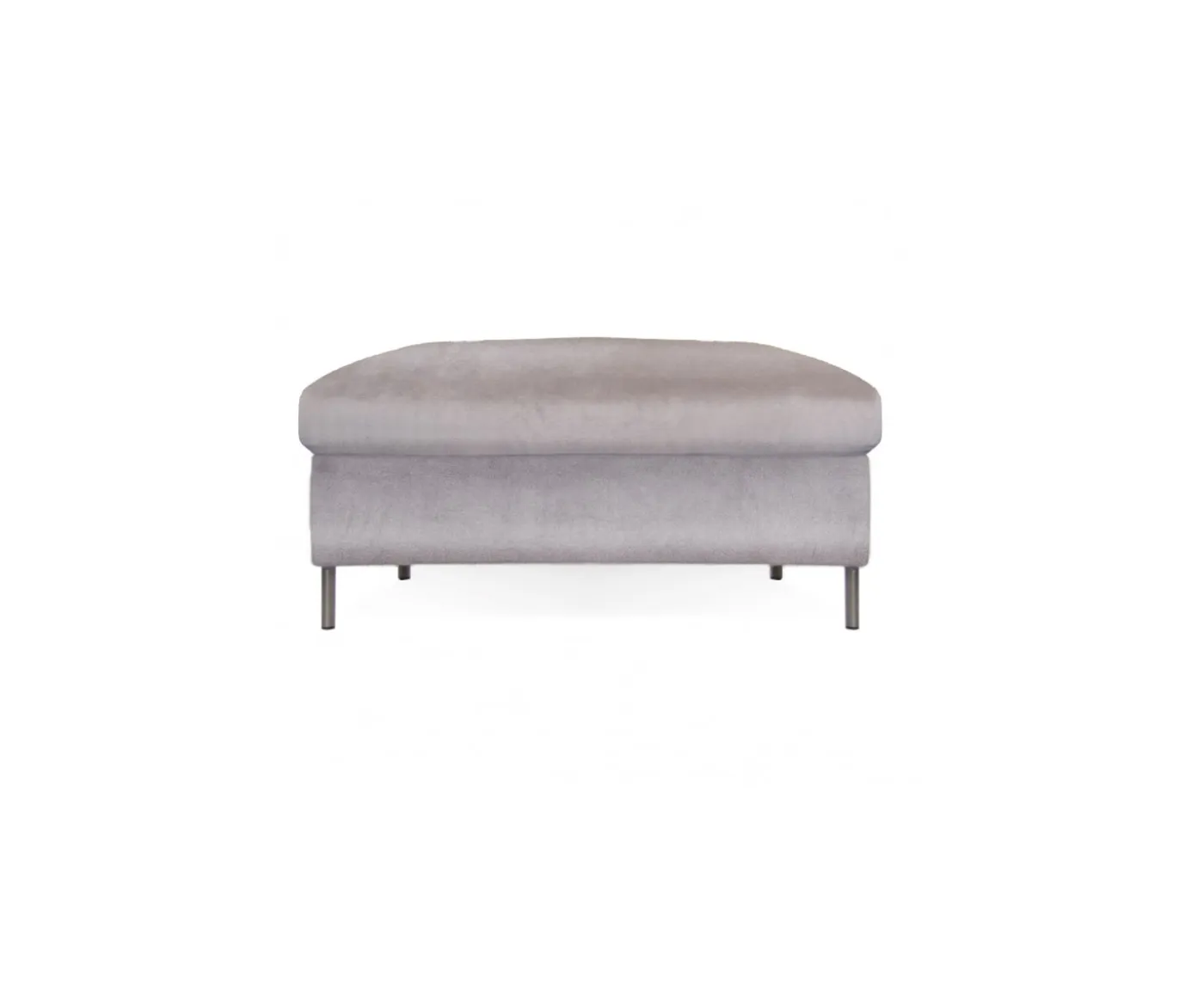 Sleepo Collection Åre Fotpall Sammet Ice Grey 70x110