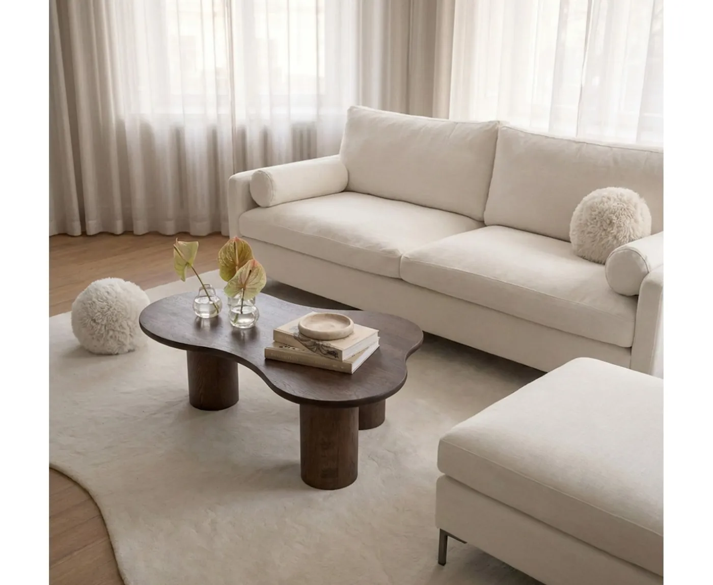 Sleepo Collection Åre 2-sits Soffa White 177cm