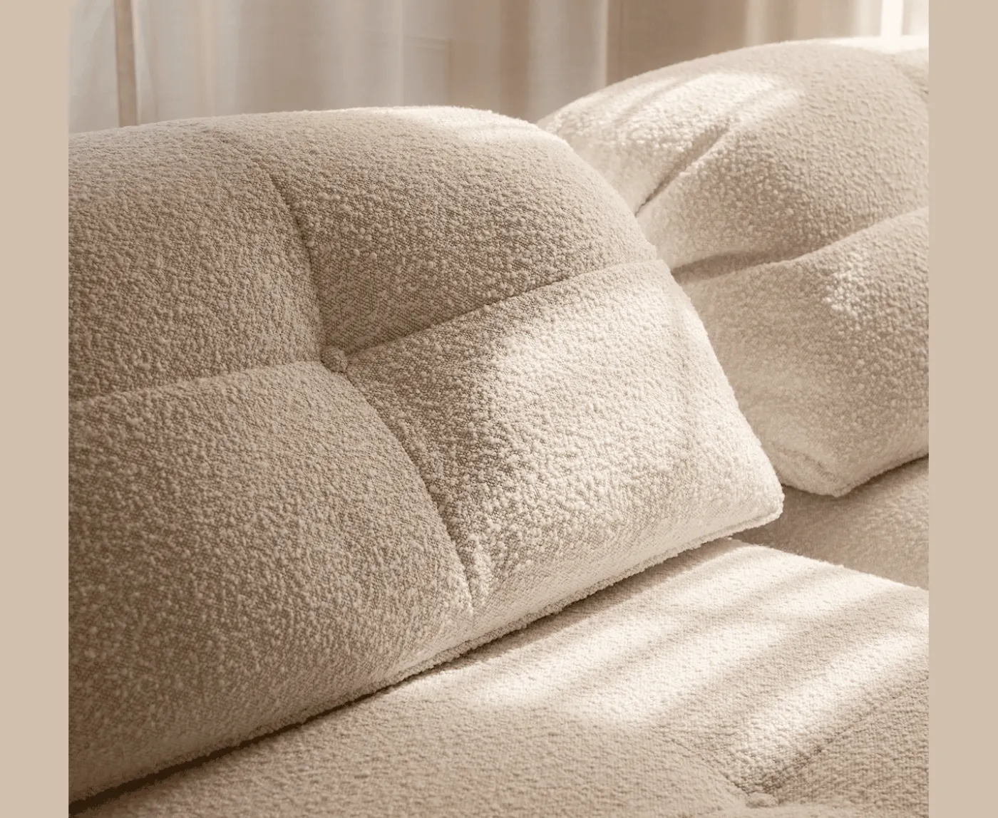 Sleepo Collection Toto Sittmodul Nature Bouclé 108cm