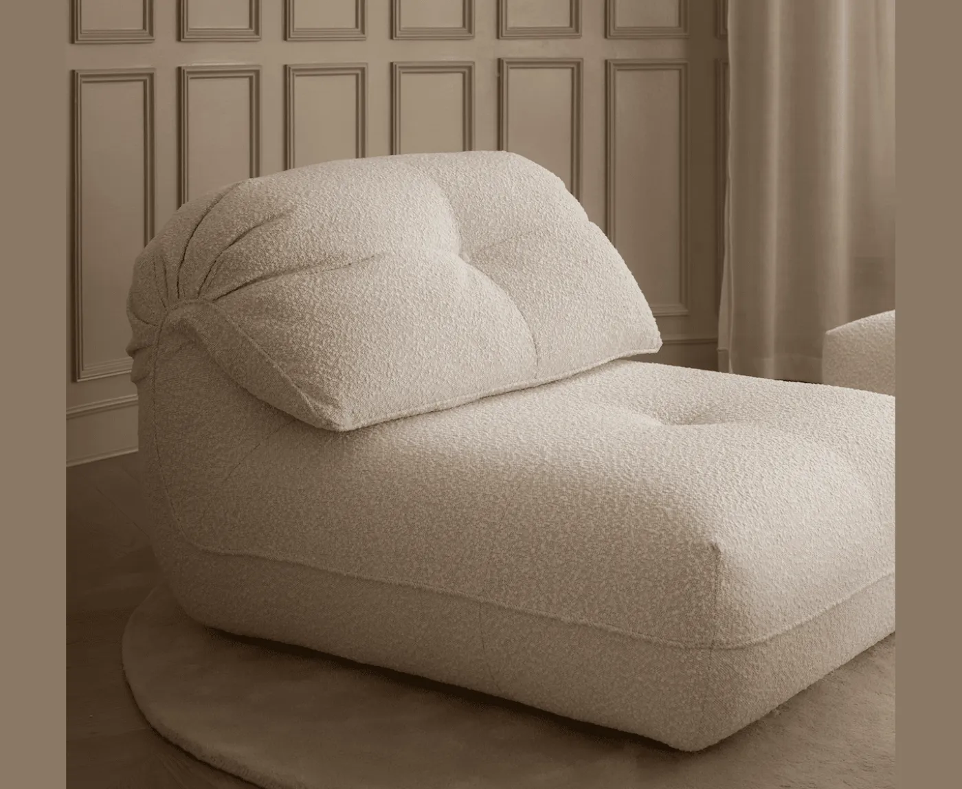 Sleepo Collection Toto Sittmodul Nature Bouclé 108cm