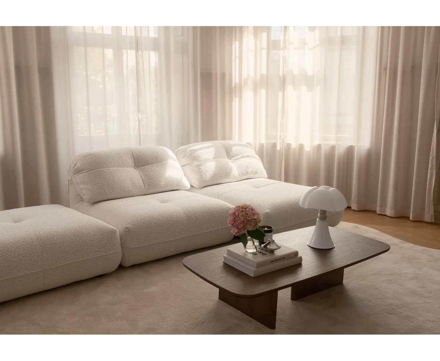 Sleepo Collection Toto Sittmodul Nature Bouclé 108cm