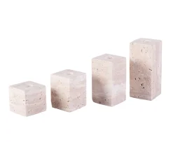 Sleepo Collection Travis Ljusstake Travertin 4-pack