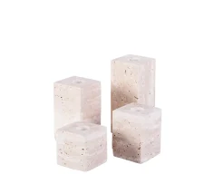 Sleepo Collection Travis Ljusstake Travertin 4-pack