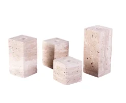 Sleepo Collection Travis Ljusstake Travertin 4-pack