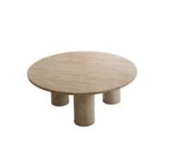 Sleepo Collection Valeri Soffbord Travertin 85cm