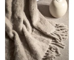 Stackelbergs Luxury Kid Mohair Pläd Light Taupe