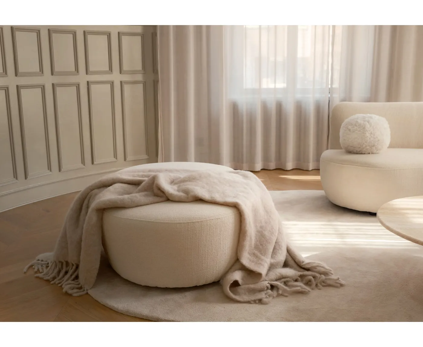 Stackelbergs Luxury Kid Mohair Pläd Light Taupe