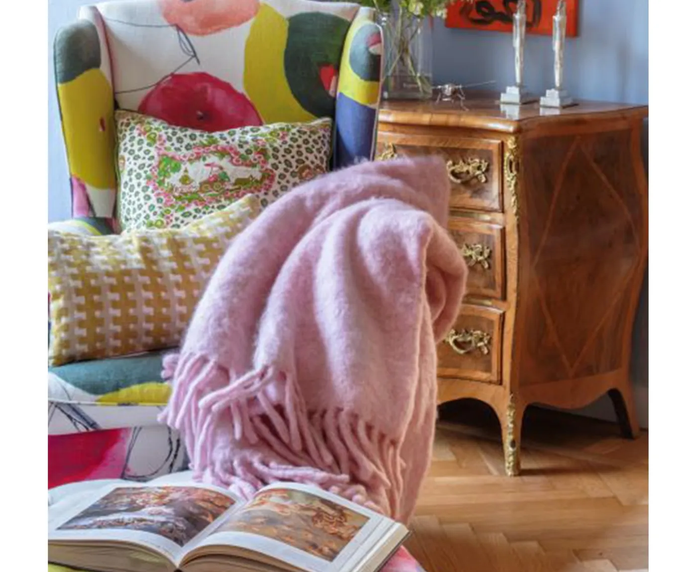 Stackelbergs Luxury Kid Mohair Pläd Rose