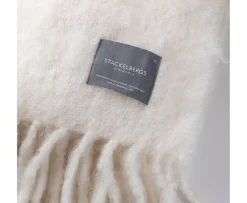 Stackelbergs Luxury Kid Mohair Pläd Pure White