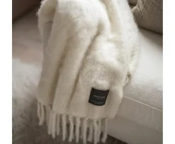Stackelbergs Luxury Kid Mohair Pläd Pure White