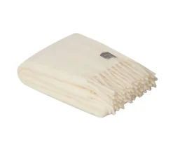 Stackelbergs Luxury Kid Mohair Pläd Pure White