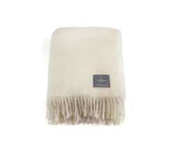 Stackelbergs Mohair Pläd Bright White