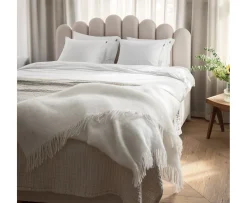 Stackelbergs Mohair Pläd Bright White