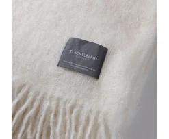 Stackelbergs Mohair Pläd Bright White