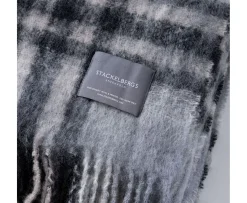 Stackelbergs Mohair Pläd Black & Skiffer Check