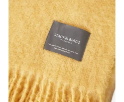Stackelbergs Mohair Pläd Golden Yellow
