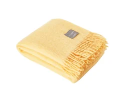 Stackelbergs Mohair Pläd Golden Yellow