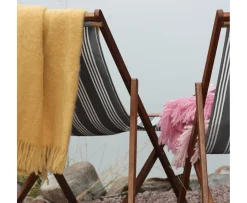 Stackelbergs Mohair Pläd Golden Yellow