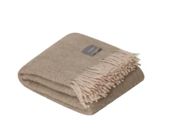 Stackelbergs Mohair Pläd Light Taupe/Brindle Melange