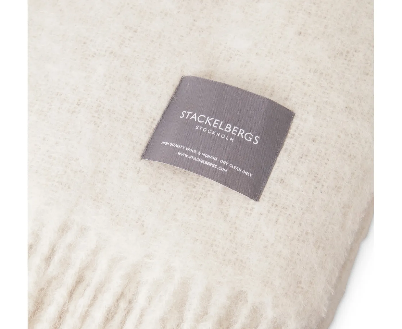 Stackelbergs Mohair Pläd Reflection White