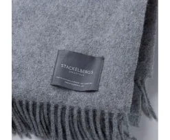 Stackelbergs Solid Recycle Alpaca Pläd Light Grey