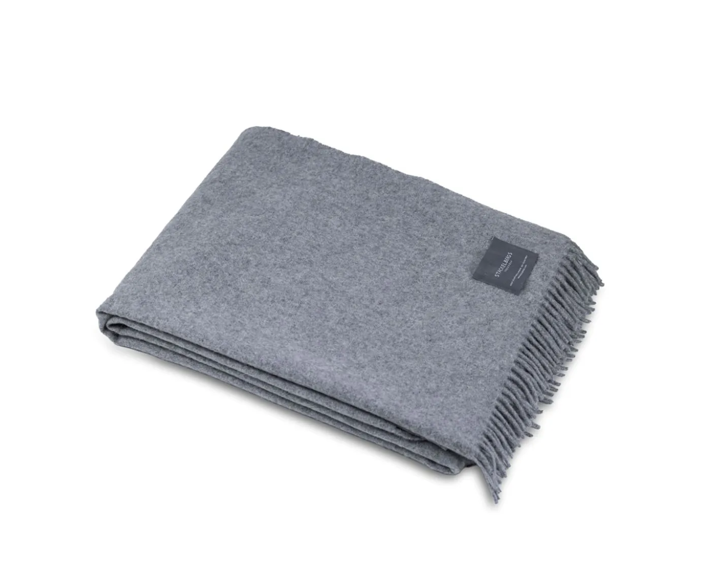 Stackelbergs Solid Recycle Alpaca Pläd Light Grey