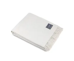 Stackelbergs Solid Recycle Alpaca Pläd Offwhite