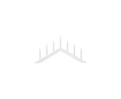 Star Trading Arrow Ljusstake Vit 69cm
