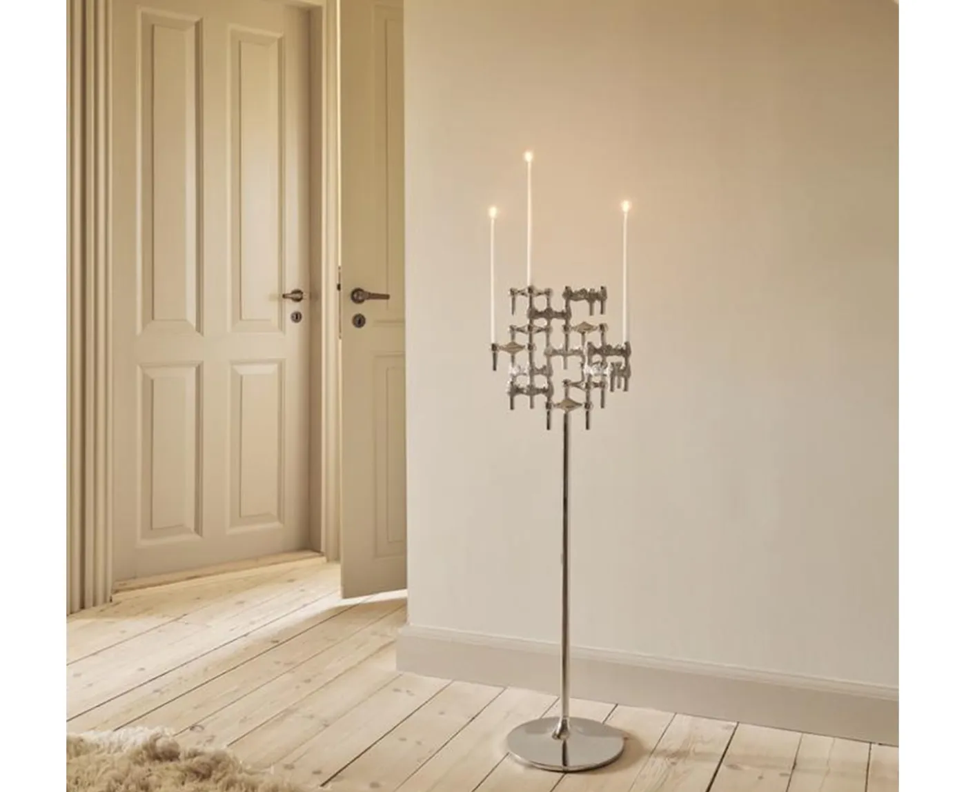 Stoff Quist Ljusstake Brushed Chrome