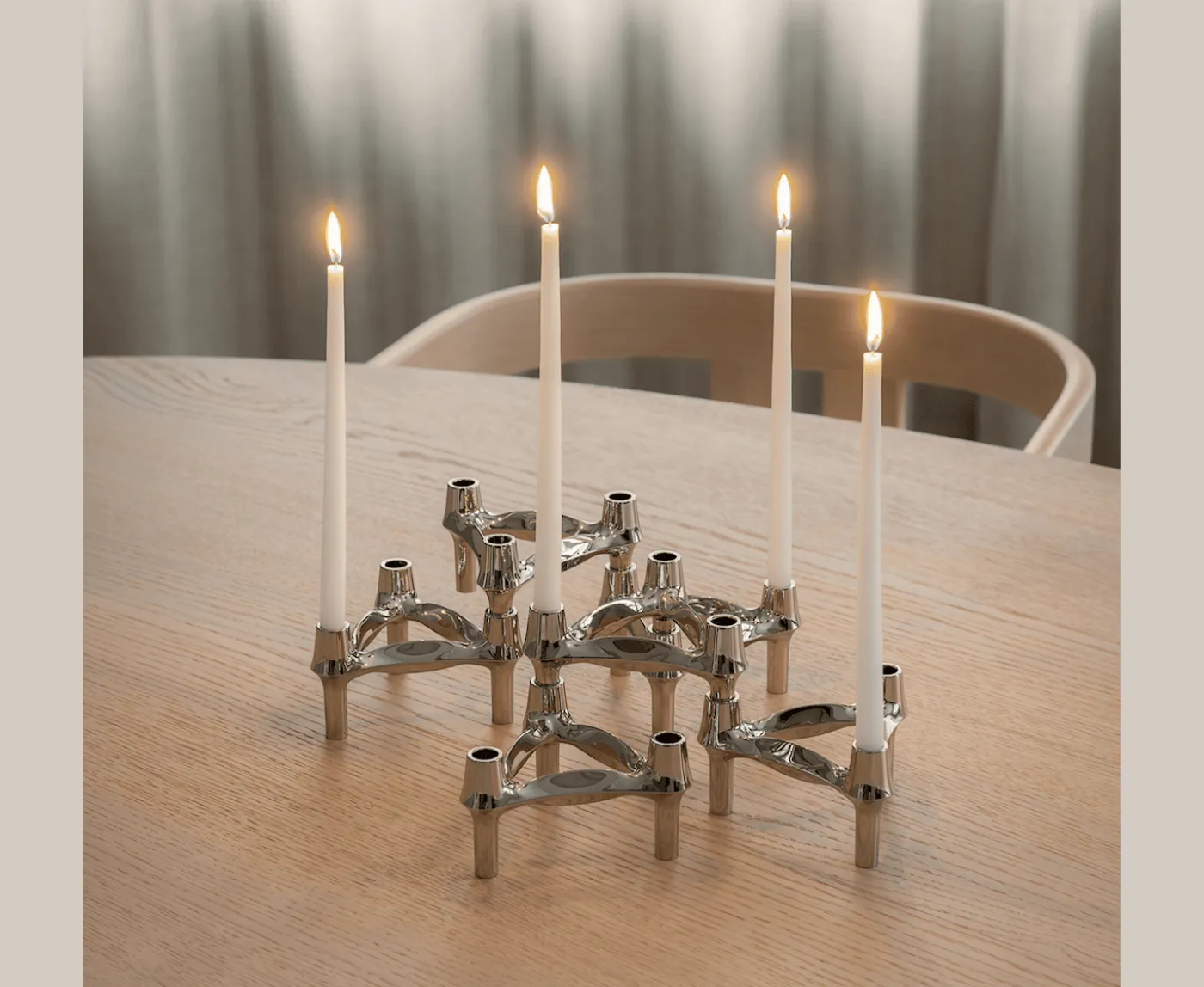 Stoff STOFF Nagel BMF Ljusstake Chrome 3-pack