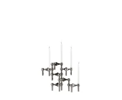Stoff STOFF Nagel Ljusstake Black Chrome 3-pack