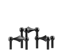 Stoff STOFF Nagel Ljusstake Black 3-pack