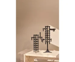 Stoff STOFF Nagel Ljusstake Black 3-pack