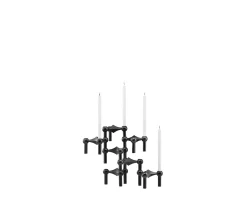 Stoff STOFF Nagel Ljusstake Black 3-pack