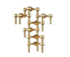 Stoff STOFF Nagel Ljusstake Brushed Brass