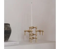 Stoff STOFF Nagel Ljusstake Brushed Brass