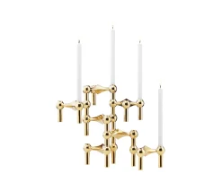 Stoff STOFF Nagel Ljusstake Solid Brass 3-pack