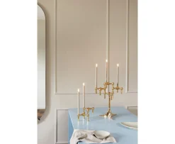 Stoff STOFF Nagel Ljusstake Solid Brass 3-pack
