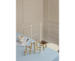 Stoff STOFF Nagel Ljusstake Solid Brass 3-pack