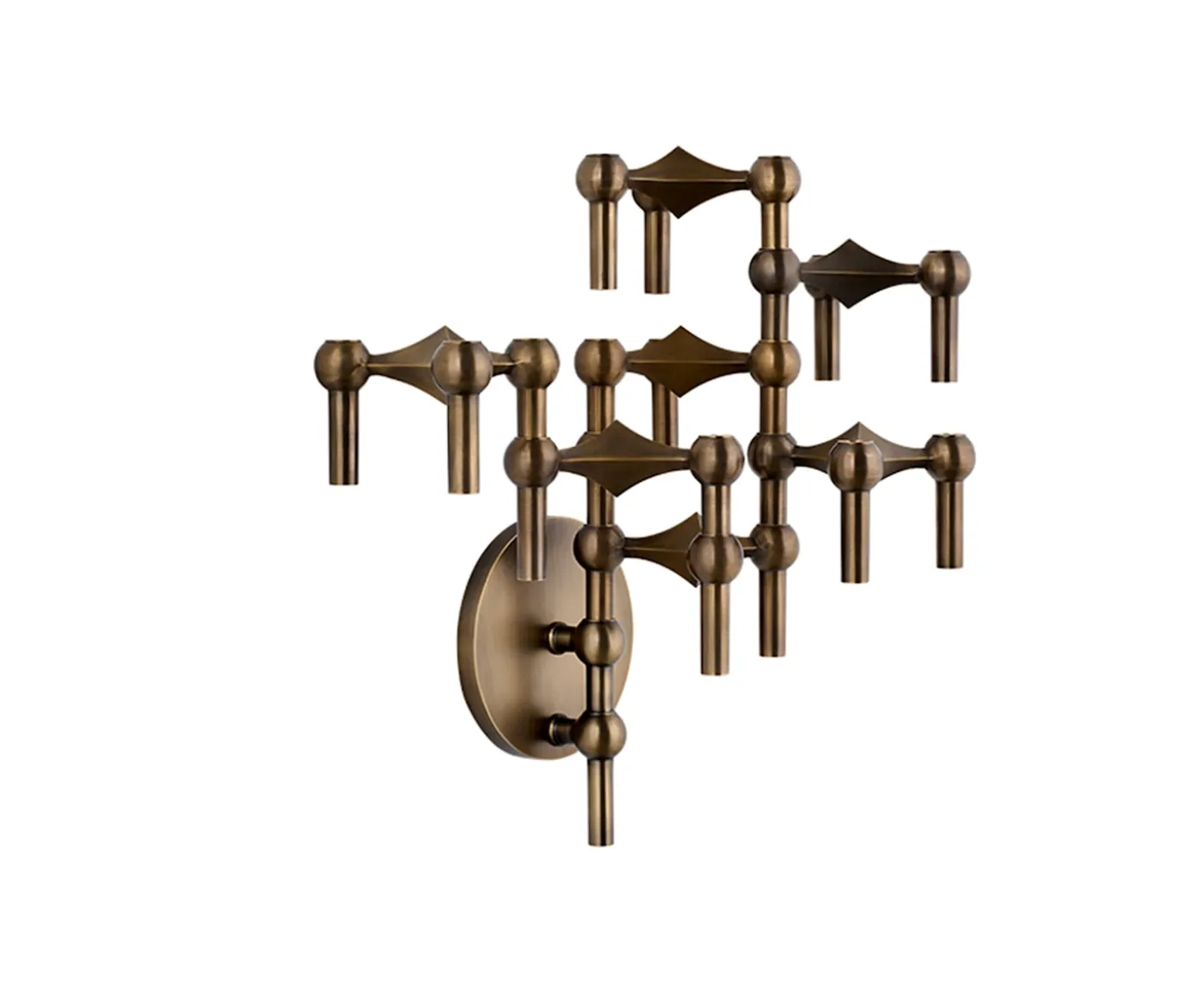 Stoff STOFF Nagel Väggljusstake Bronzed Brass