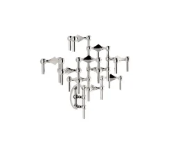 Stoff STOFF Nagel Väggljusstake Chrome