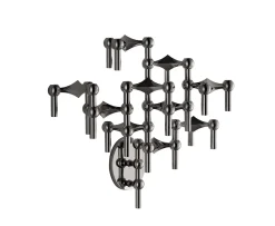 Stoff STOFF Nagel Väggljusstake Ljusstake Black Chrome