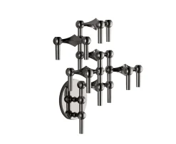 Stoff STOFF Nagel Väggljusstake Ljusstake Black Chrome