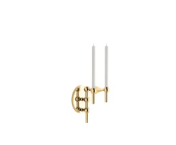 Stoff STOFF Nagel Väggljusstake Solid Brass